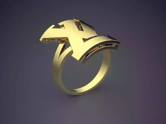 Ring With LV Initials CAD 3756