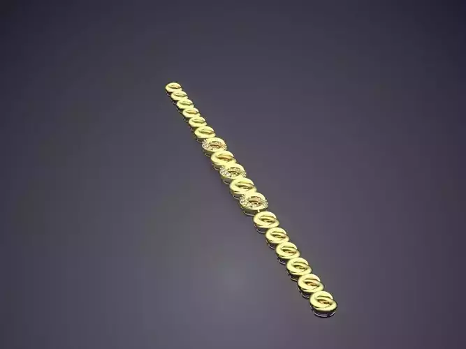 Simple Bracelet With Ornaments CAD 3758