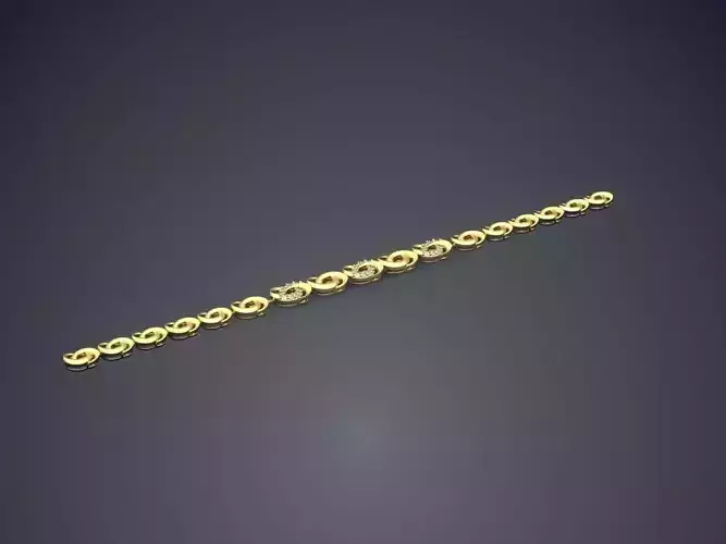 Simple Bracelet With Ornaments CAD 3758