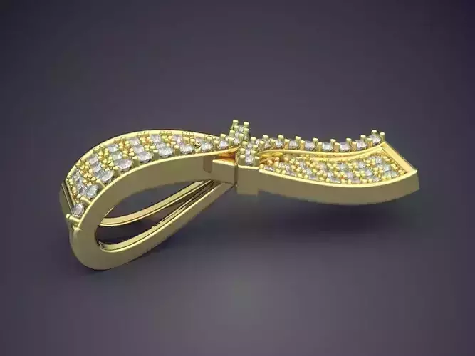 Square Jewelry Pieces Covered With Diamonds CAD 3760