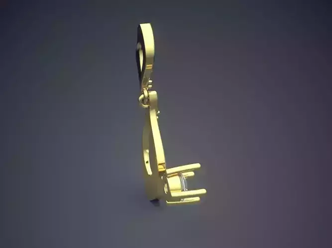 Infinity Shaped Pendant CAD 3753