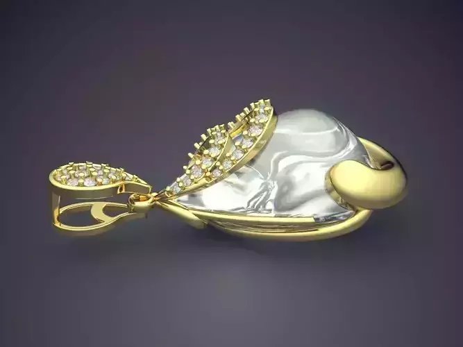 Pendant With Incredibly Big Diamond CAD 3751