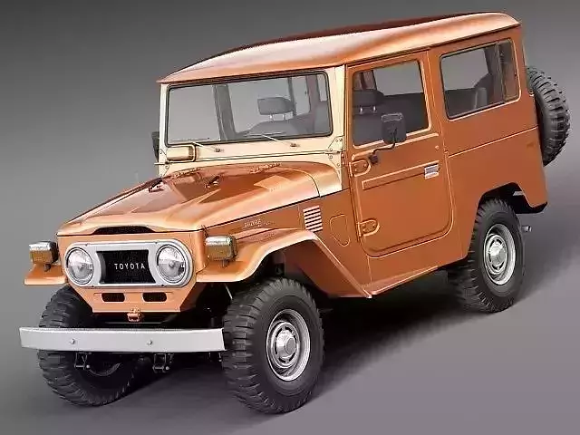 toyota land cruiser fj40 1960-1984 3D model