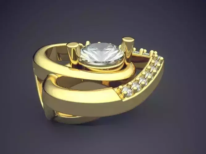 Heart Shaped Hollow Brooch CAD 3733