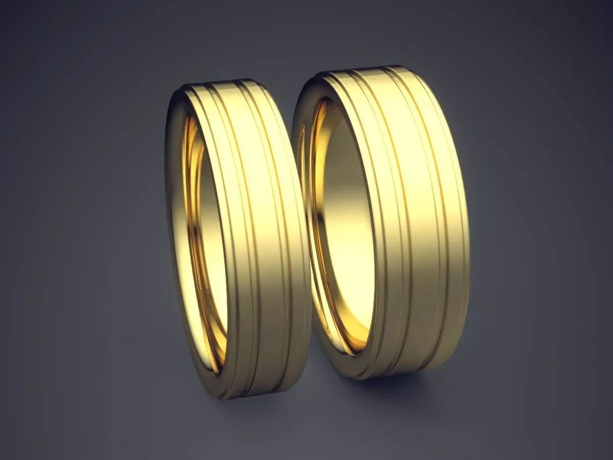 Thick Ring Without Ornaments CAD 3731 3D print model_3