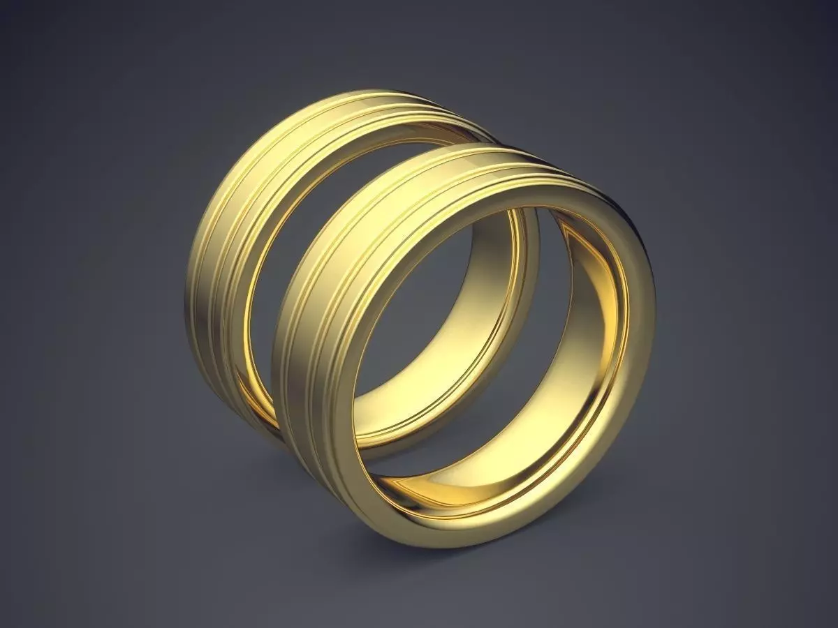 Thick Ring Without Ornaments CAD 3731 3D print model_0