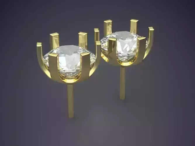 Earrings With Circle Diamonds CAD 3727