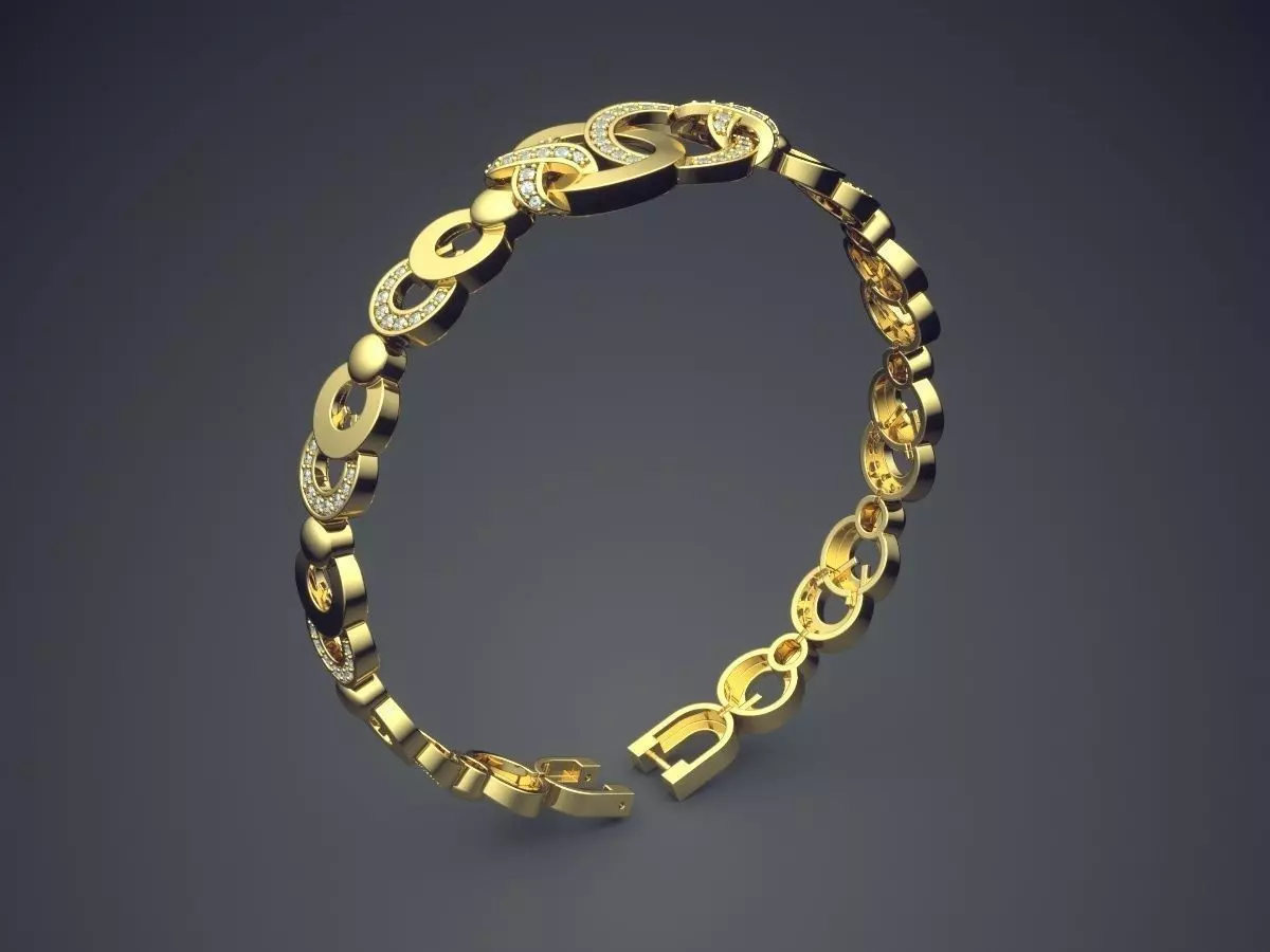 Bracelet Made From Ornaments CAD 3723 3D print model_0