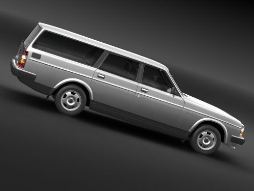 volvo 240 3D model_2