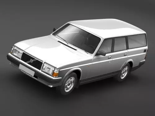 volvo 240 3D model_0