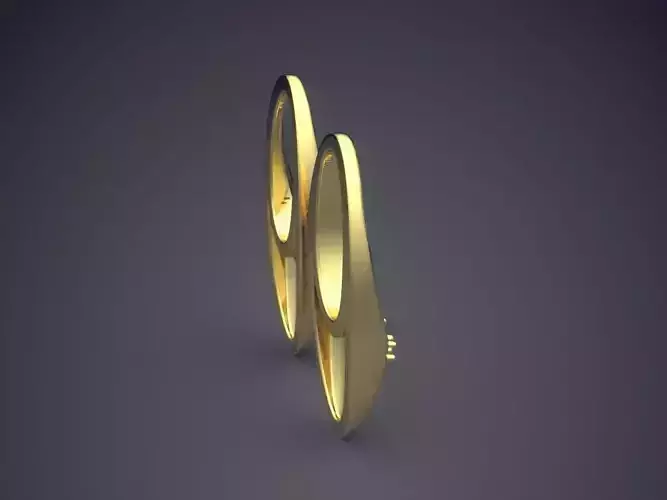 Oval Earrings With Little Diamonds CAD 3716