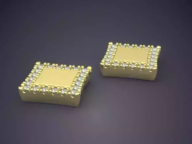 Square Jewelry Pieces CAD 3708 3D print model