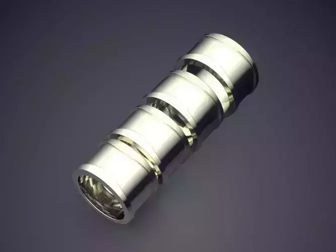 Jewelry Piece Shaped Like A Pipe CAD 3703