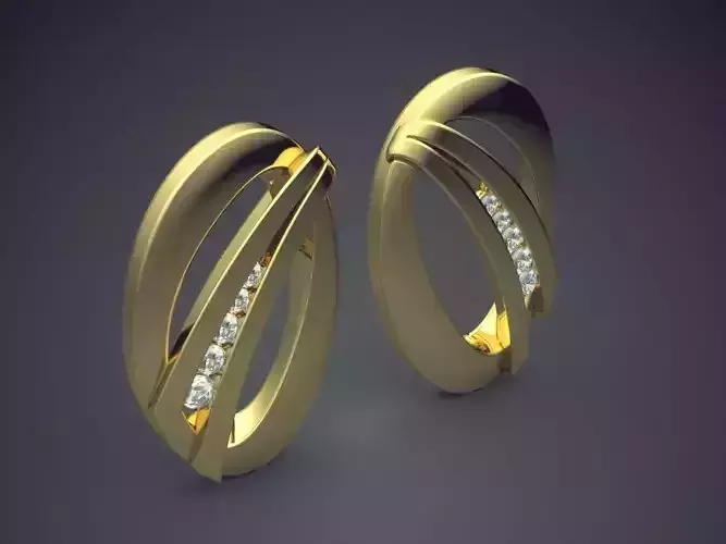 Simple Circle Brooches CAD 3702 3D print model