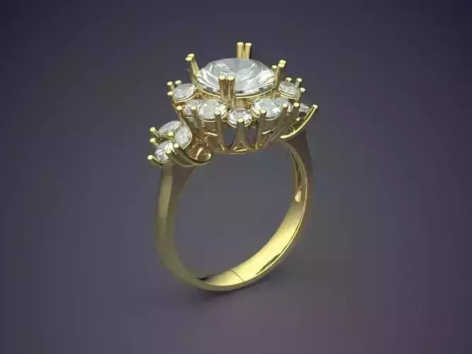 Ring With A Mountain Of Diamonds CAD 3700