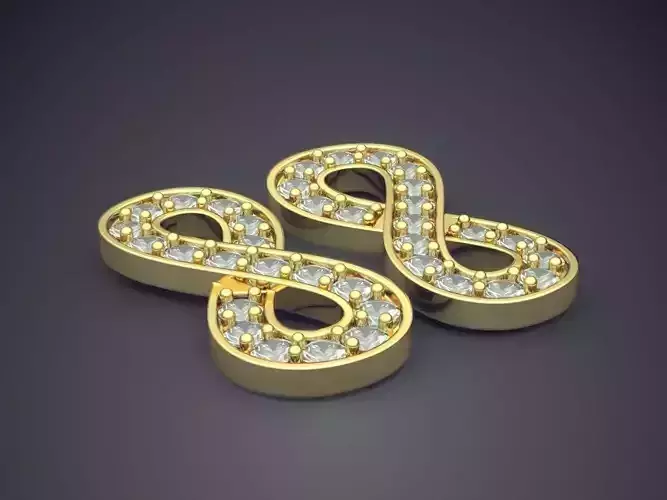 Infinity Shaped Brooches CAD 3699