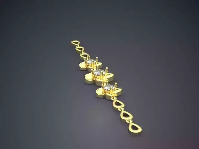 Simple Bracelet With Ornaments CAD 3694