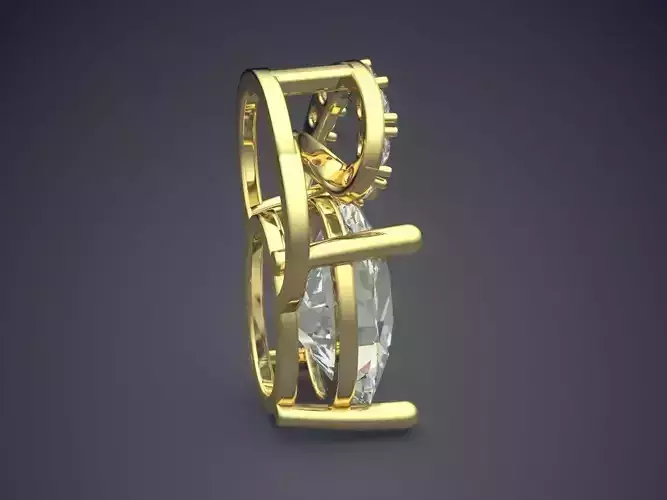 Pendant With Diamonds CAD-3693