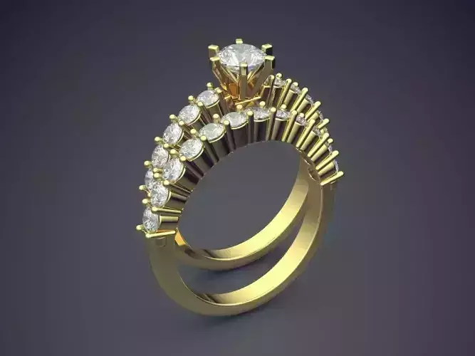 Two Luxury Ring Combo With Diamonds CAd 3678