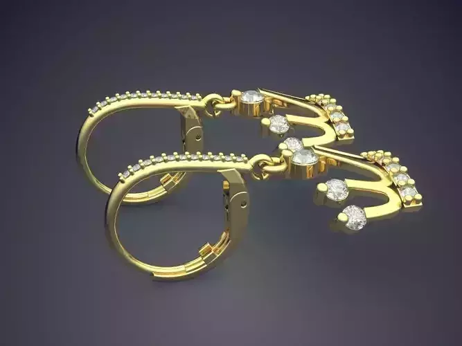 Earrings With Hanging Crowns CAD 3668