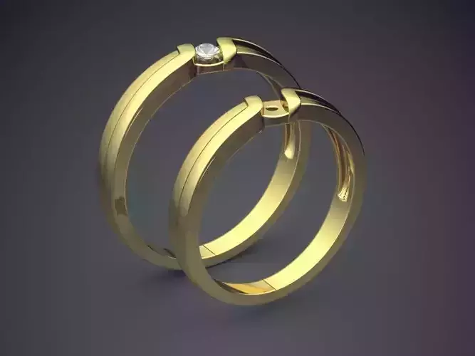 Simple Ring Combo CAD 3656 3D print model