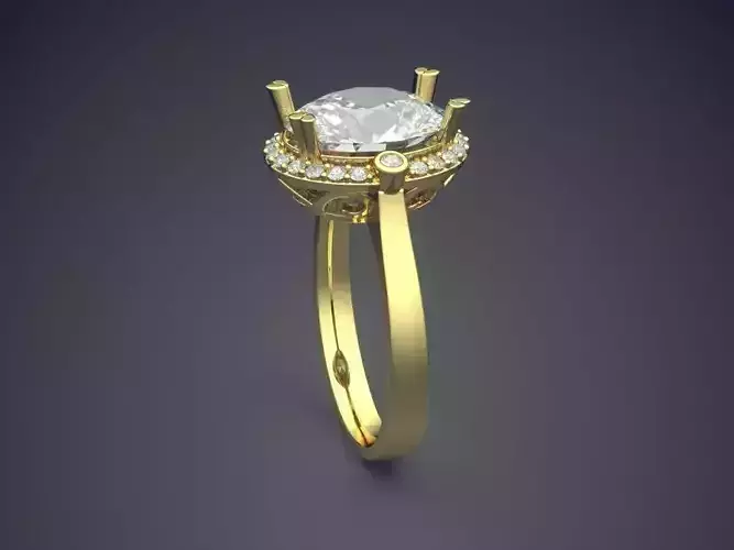 Ring With Oval Diamond CAD 3645