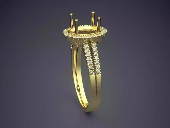 Ring Without Diamond On Top CAD 3641