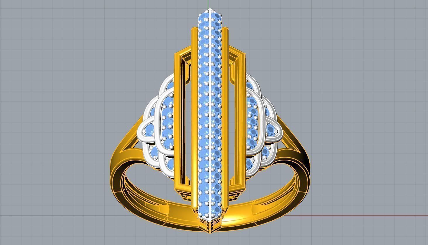 Empress Ring 3D print model_7
