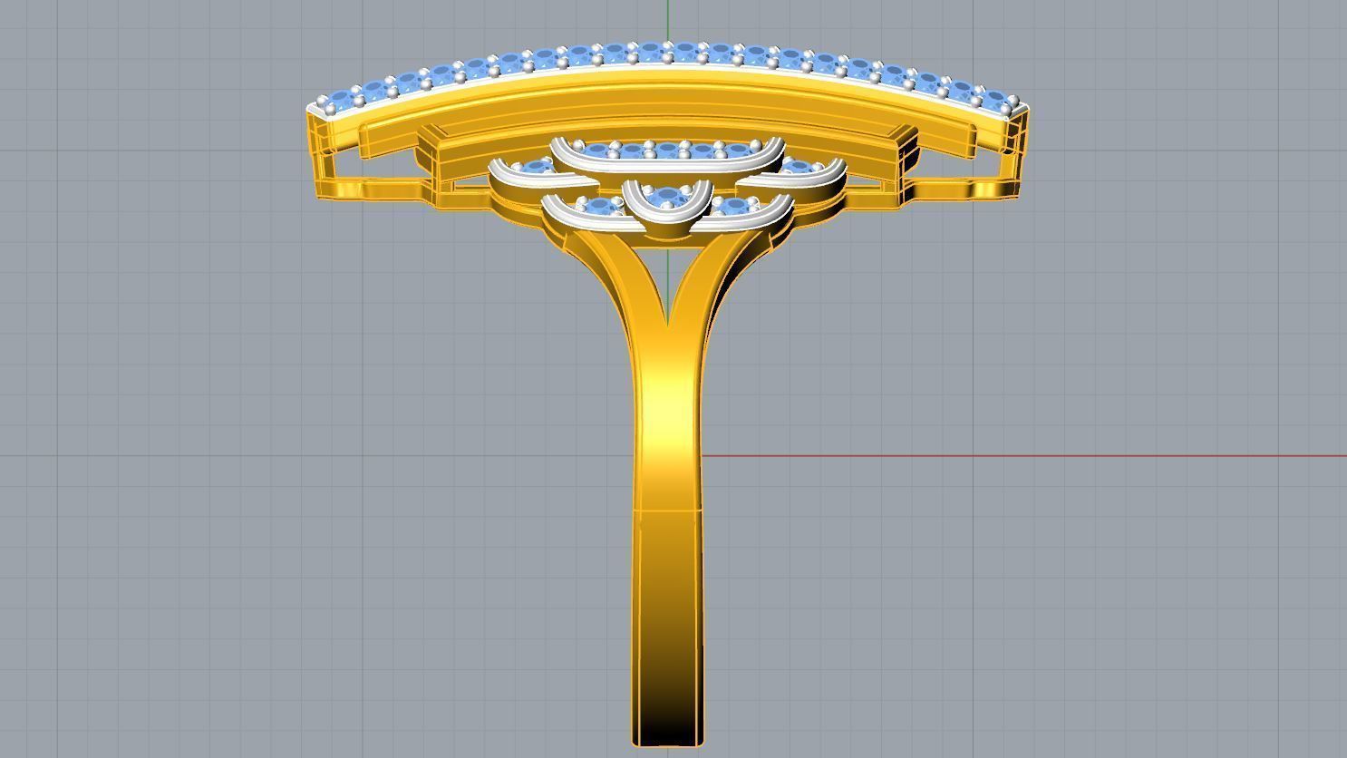 Empress Ring 3D print model_10