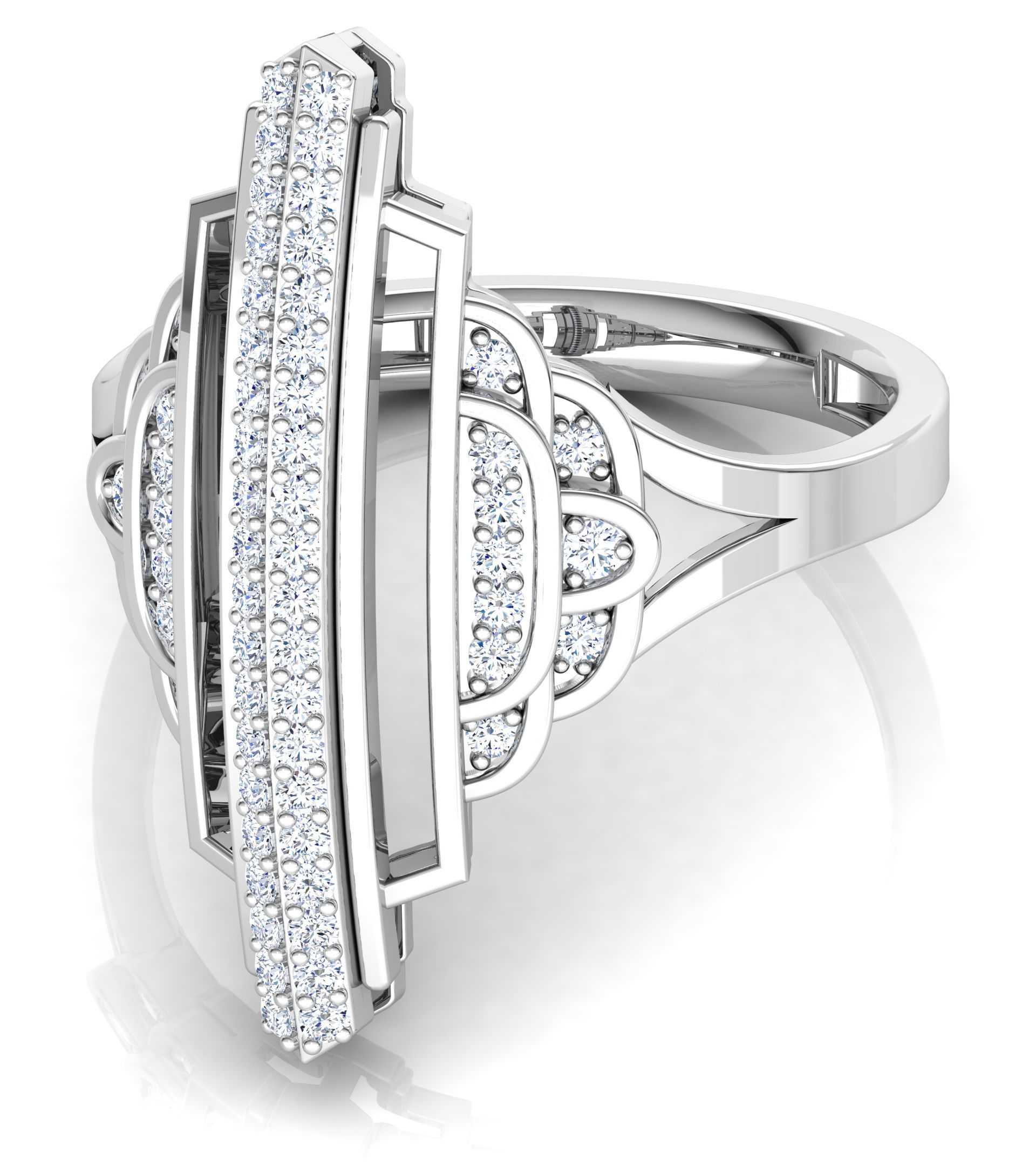 Empress Ring 3D print model_4