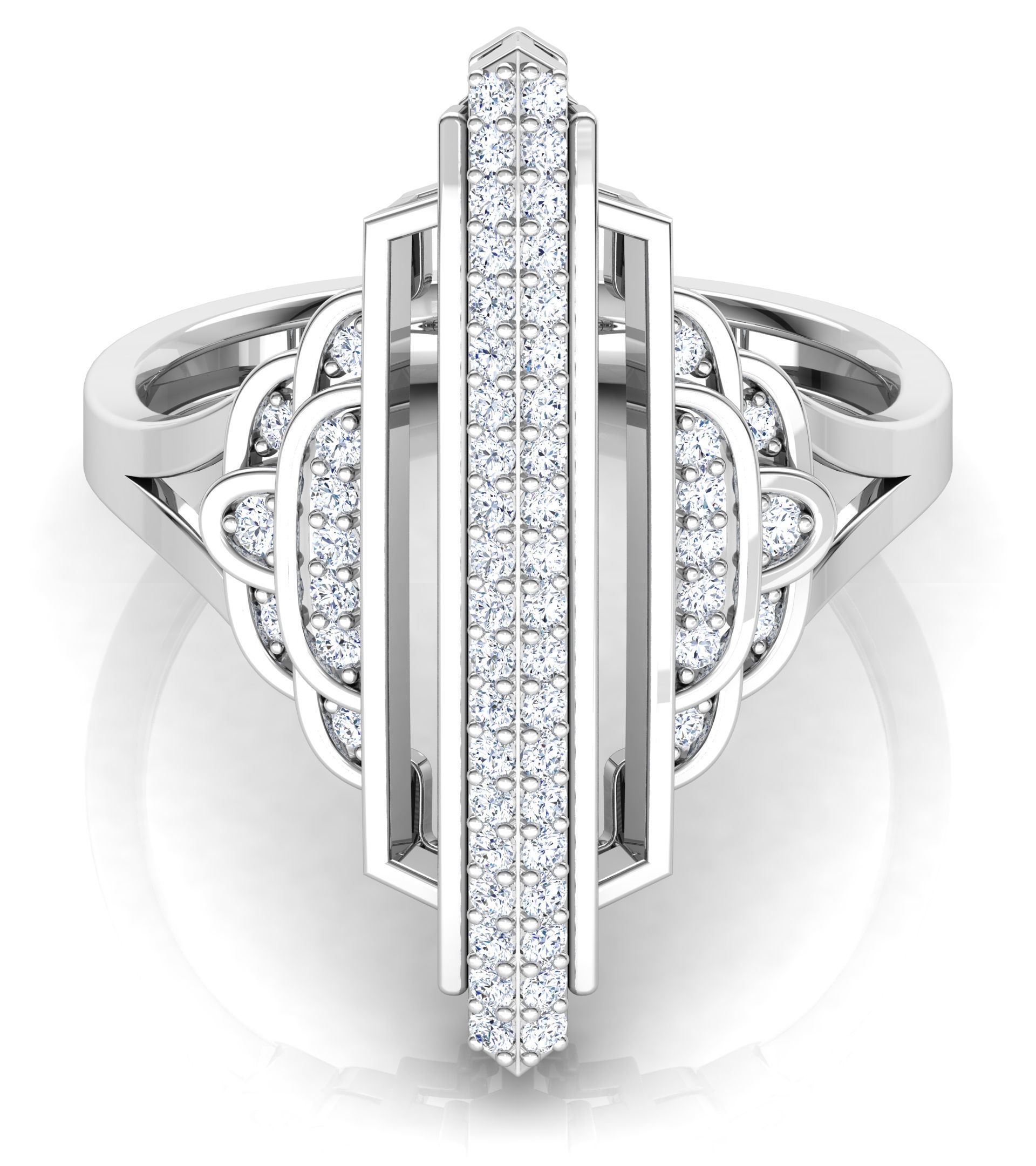 Empress Ring 3D print model_1