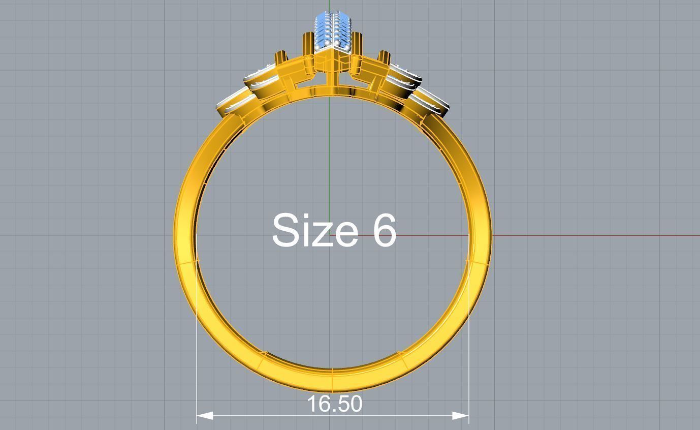 Empress Ring 3D print model_6
