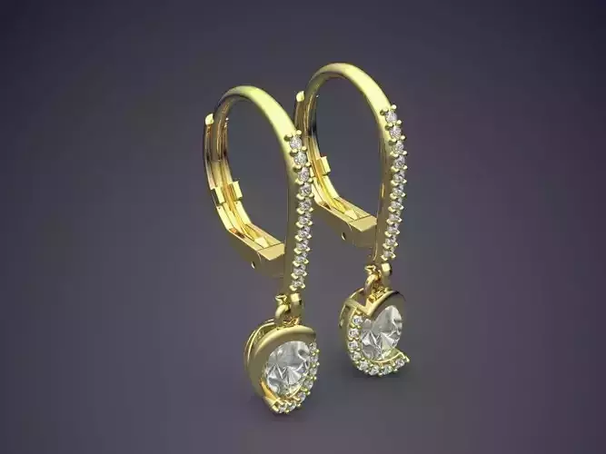 Earrings With Triangle Diamonds CAD 3624