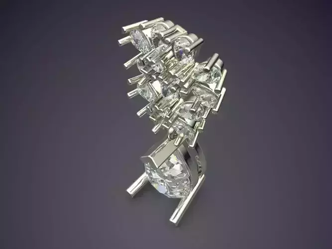 Intereting Designed Brooch CAD 3620