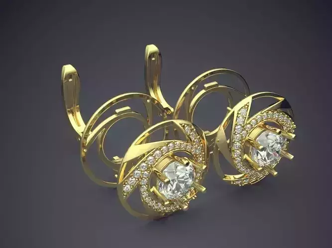 Pendant With Diamonds CAD-3614 3D print model