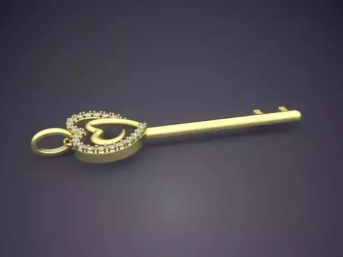 Key With Heart CAD 3607