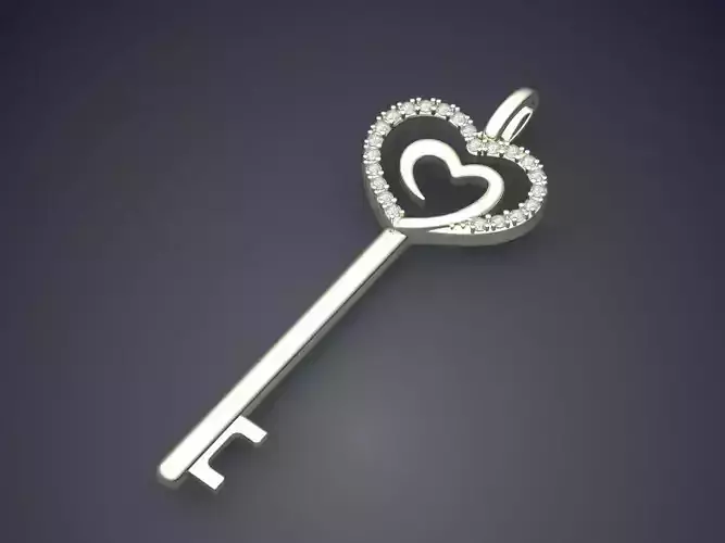 Key With Heart CAD 3607