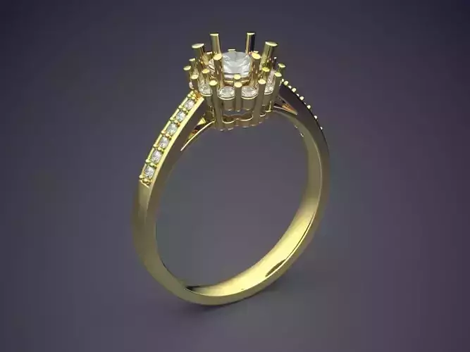 Engagement Ring With Diamonds On Top CAD 3570