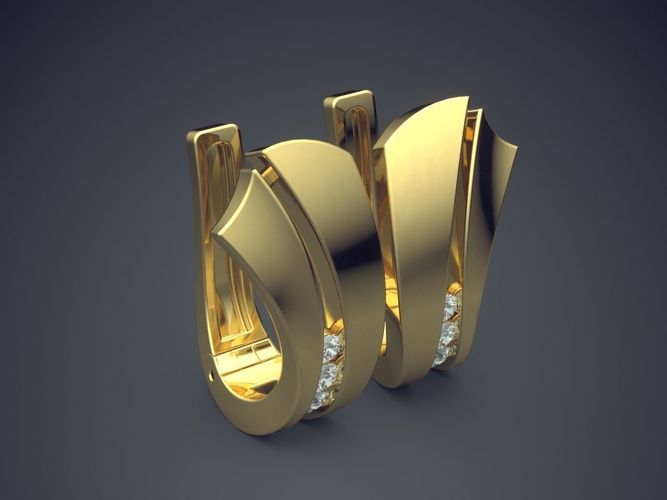 Unique Designed Brooch CAD 3560 3D print model