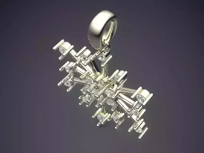 Earrings With Hanging Snowflakes CAD 3553