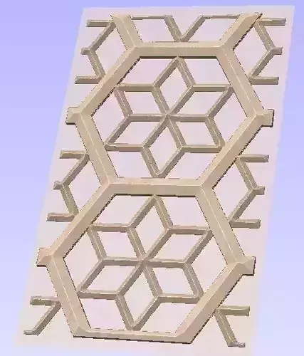 Jally design in sand stone Free 3D model