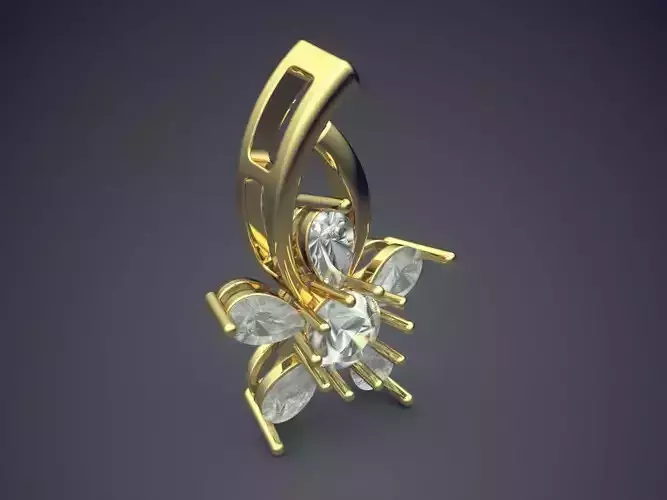 Pendant With Diamonds CAD-3527