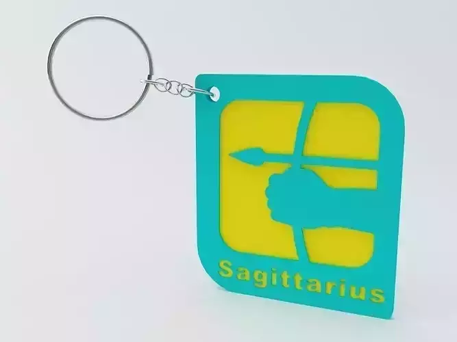 Sagittarius Zodiac Keychain Model