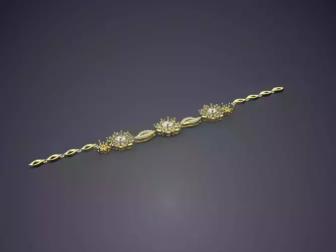 Bracelet With Diamonds CAD-3483