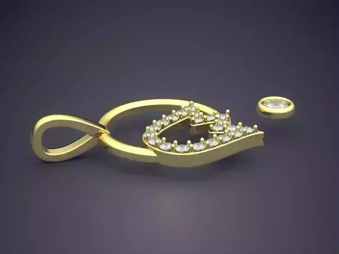 Pendant With Diamonds CAD-3480