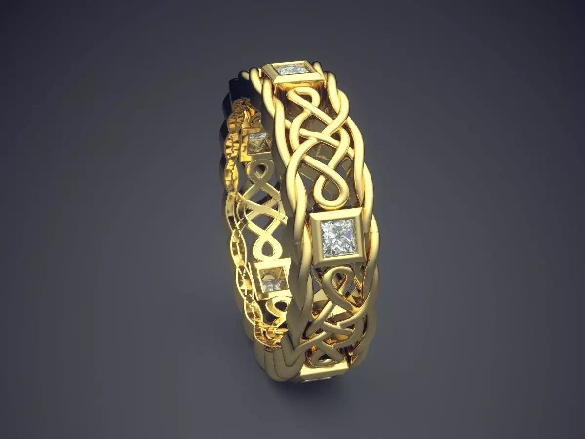 Ring CAD-3452 3D print model_3