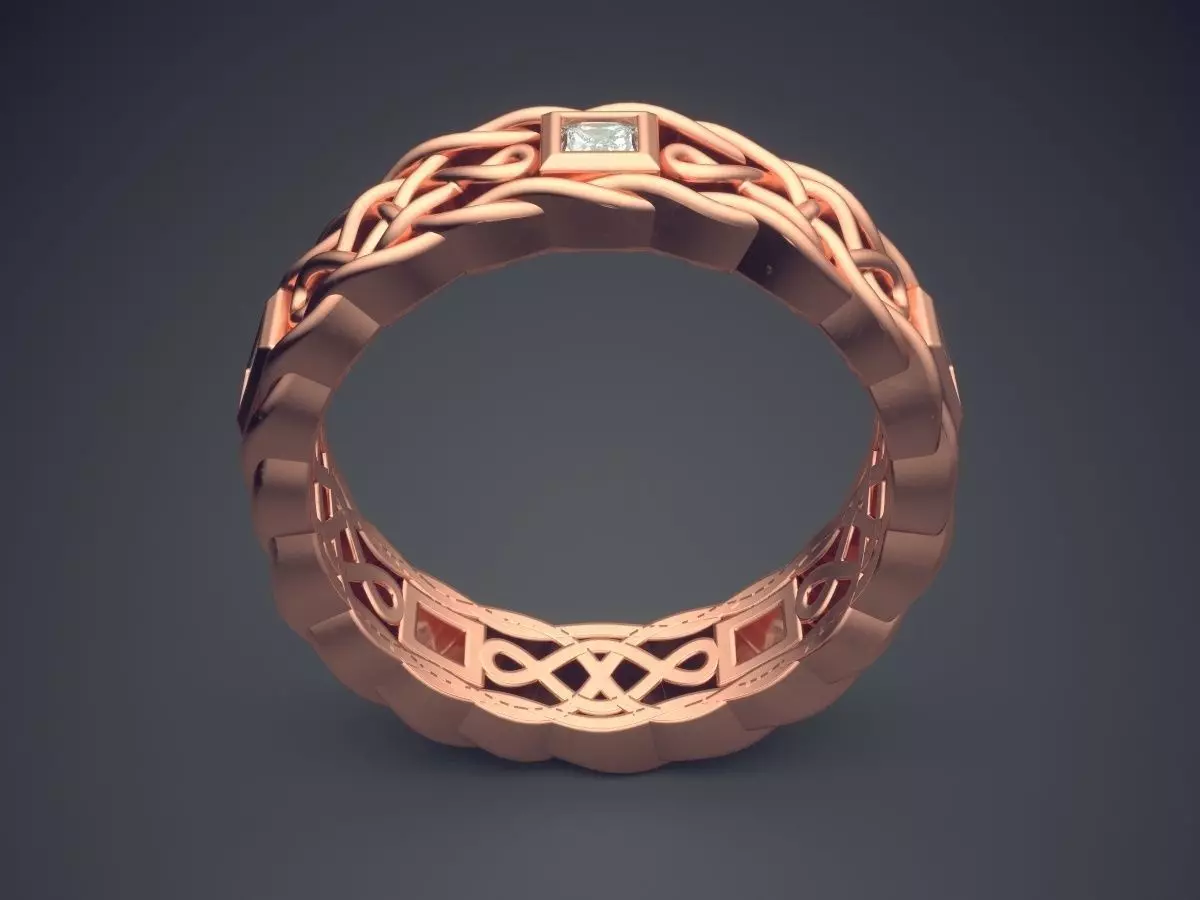 Ring CAD-3452 3D print model_2
