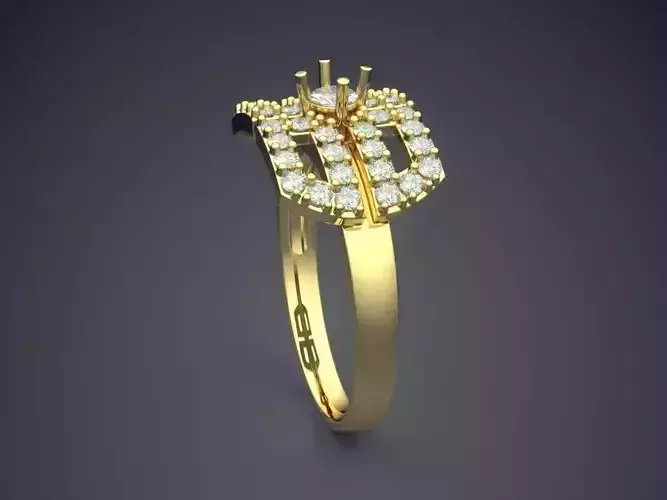 Ring With Diamonds CAD-3437