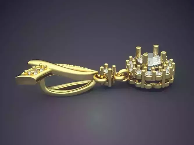 Pendant With Diamonds CAD-3420