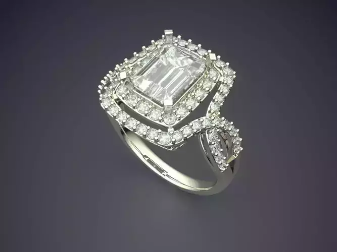 Ring With Diamonds CAD-3415